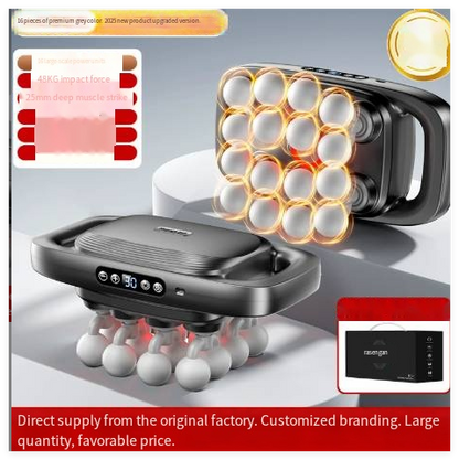 Deep Tissue Muscle Massage Gun, 8/16 Heads