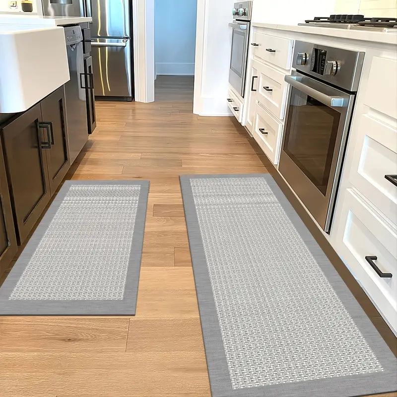 2-Pack Durable Kitchen Floor Mats, Non-Slip & Waterproof