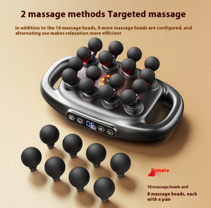 Deep Tissue Muscle Massage Gun, 8/16 Heads